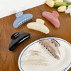 Plastic Resin Handmade Semicircular Women's Grip Hairpin Shark Clip Simple Geometric Style