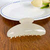 Plastic Resin Handmade Semicircular Women's Grip Hairpin Shark Clip Simple Geometric Style