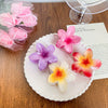 Plastic Resin Handmade Sweet Plant Flower Hair Clips For Women