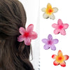 Plastic Resin Handmade Sweet Plant Flower Hair Clips For Women