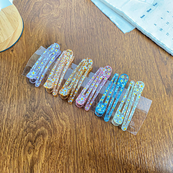Plastic Resin Handmade Sweet Style Plant Flowers Hair Clip For Women