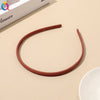 Plastic Resin Handmade Women's Headband Hair Accessories Frosted Morandi Pure Color