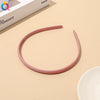 Plastic Resin Handmade Women's Headband Hair Accessories Frosted Morandi Pure Color