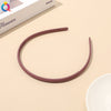 Plastic Resin Handmade Women's Headband Hair Accessories Frosted Morandi Pure Color