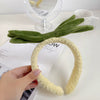 Plastic Resin Handmade Women's Plush Fruit Food Style Panda Hair Band Hair Accessories