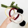 Plastic Resin Handmade Women's Plush Fruit Food Style Panda Hair Band Hair Accessories
