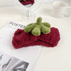 Plastic Resin Handmade Women's Plush Fruit Food Style Panda Hair Band Hair Accessories