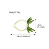 Plastic Resin Handmade Women's Plush Fruit Food Style Panda Hair Band Hair Accessories