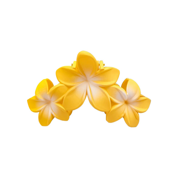 Plastic Resin Handmade Women's Three Flowers Hairpin Summer Style Small Fresh Grab Clip