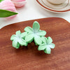 Plastic Resin Handmade Women's Three Flowers Hairpin Summer Style Small Fresh Grab Clip