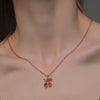 Plastic Resin Jewelry Set With Plants Flowers Pattern Electroplated For Women