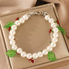 Plastic Resin Jewelry Set With Plants Flowers Pattern Electroplated For Women