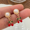 Plastic Resin Jewelry Set With Plants Flowers Pattern Electroplated For Women