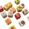 Plastic Resin Loose Beads Star Square Shape Printed Diy Handmade Beading Material For Bracelet Necklace