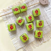 Plastic Resin Loose Beads Star Square Shape Printed Diy Handmade Beading Material For Bracelet Necklace