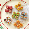 Plastic Resin Loose Beads Star Square Shape Printed Diy Handmade Beading Material For Bracelet Necklace