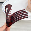 Plastic Resin Love Shape Women's Hairpin Duckbill Clip With Baking Paint Simple Geometric Headwear Hair Accessories