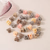 Plastic Resin Mini Small Grab Clip Hairpin With Baking Paint Geometric Style For Women