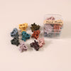 Plastic Resin Mini Small Grab Clip Hairpin With Baking Paint Geometric Style For Women