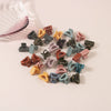 Plastic Resin Mini Small Grab Clip Hairpin With Baking Paint Geometric Style For Women