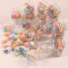 Plastic Resin Mini Small Grab Clip Hairpin With Baking Paint Geometric Style For Women