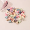 Plastic Resin Mini Small Grab Clip Hairpin With Baking Paint Geometric Style For Women