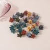Plastic Resin Mini Small Grab Clip Hairpin With Baking Paint Geometric Style For Women