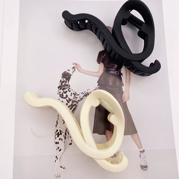 Plastic Resin Musical Note Hair Clip With Baking Paint For Women