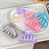 Plastic Resin Simple Geometric Baking Paint Women's Pumpkin Semiround Hair Clip Hair Accessories