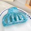 Plastic Resin Simple Geometric Baking Paint Women's Pumpkin Semiround Hair Clip Hair Accessories