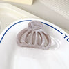 Plastic Resin Simple Geometric Baking Paint Women's Pumpkin Semiround Hair Clip Hair Accessories
