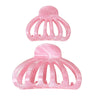 Plastic Resin Simple Geometric Baking Paint Women's Pumpkin Semiround Hair Clip Hair Accessories