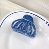 Plastic Resin Simple Geometric Baking Paint Women's Pumpkin Semiround Hair Clip Hair Accessories