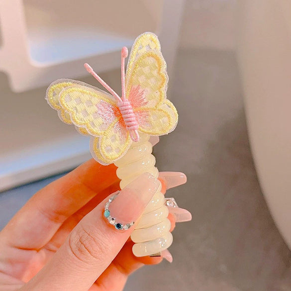 Plastic Resin Spray Oil Cartoon Character Style Women's Hair Accessories Hair Ring And Pony Tail Tie