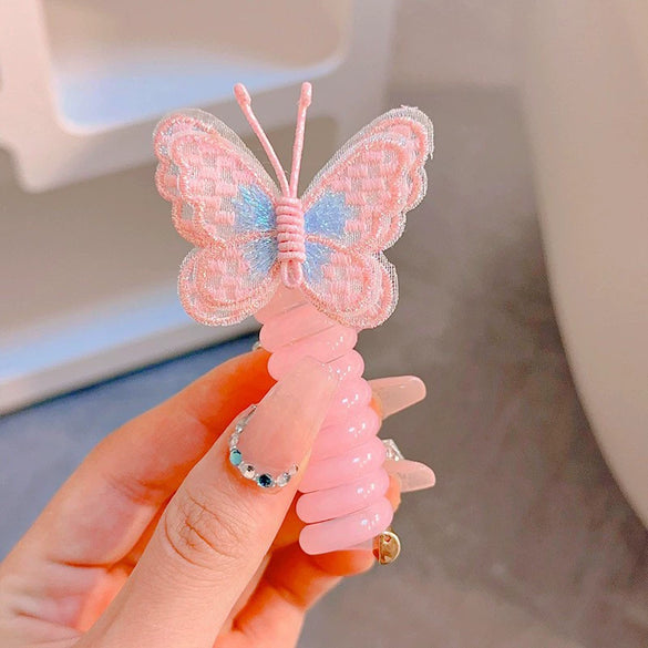 Plastic Resin Spray Oil Cartoon Character Style Women's Hair Accessories Hair Ring And Pony Tail Tie