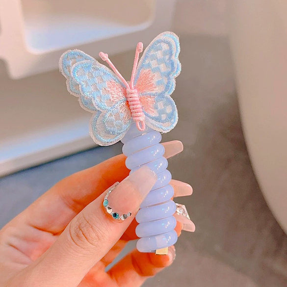 Plastic Resin Spray Oil Cartoon Character Style Women's Hair Accessories Hair Ring And Pony Tail Tie