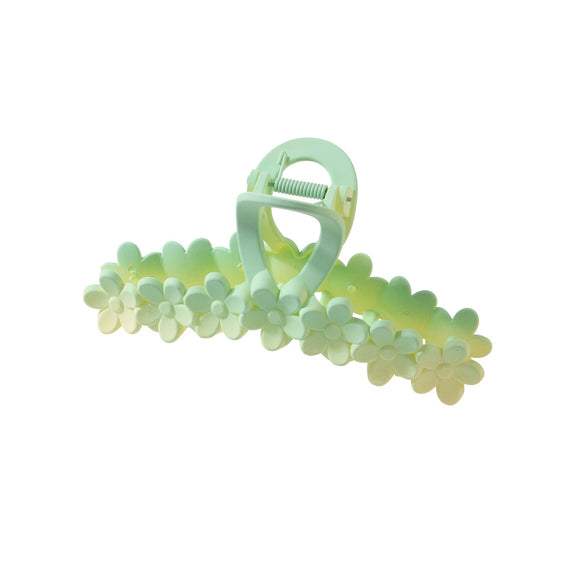 Plastic Resin Sweet Plant Flowers Style Baking Varnish Hair Claw For Women