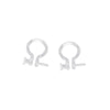 Plastic Resin Ushaped Ear Pin Ear Hook With Hanging Pendant Dripping Oil Diy Earring Accessories