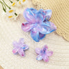 Plastic Resin Women's Simple Style Flower Clip Threepiece Set With Baking Paint Process
