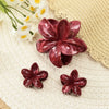Plastic Resin Women's Simple Style Flower Clip Threepiece Set With Baking Paint Process