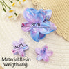 Plastic Resin Women's Simple Style Flower Clip Threepiece Set With Baking Paint Process
