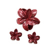 Plastic Resin Women's Simple Style Flower Clip Threepiece Set With Baking Paint Process