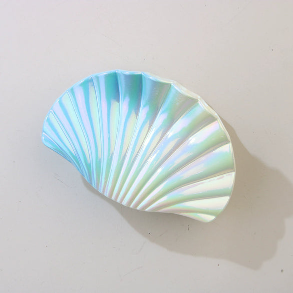 Plastic Scallop Hair Clip Light Luxury Style Paint Process Women's Hair Accessories