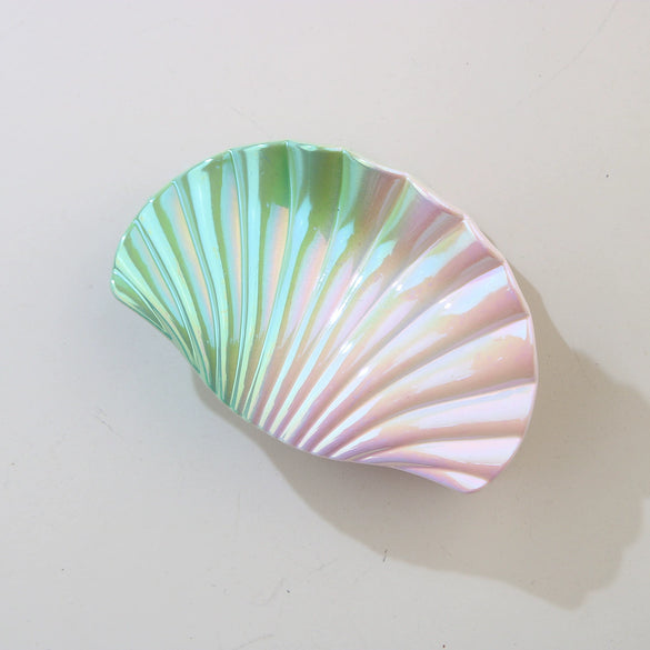 Plastic Scallop Hair Clip Light Luxury Style Paint Process Women's Hair Accessories