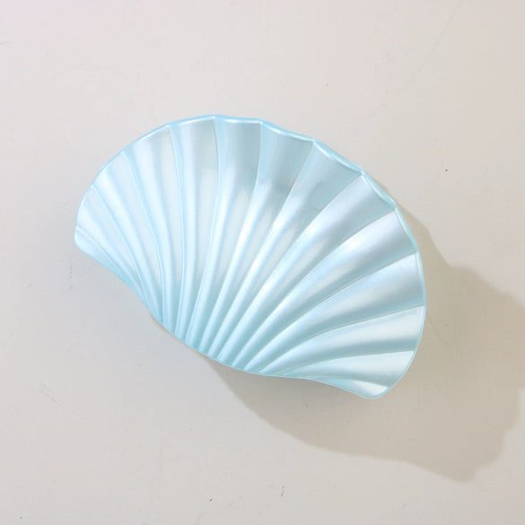 Plastic Scallop Hair Clip Light Luxury Style Paint Process Women's Hair Accessories
