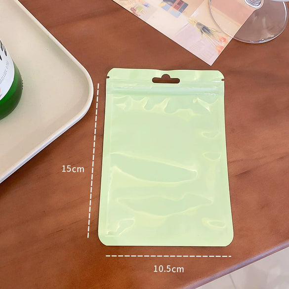 Plastic Selfsealing Holographic Solid Color Jewelry And Makeup Brush Packaging Bag