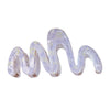 Plastic Simple Little Fresh Hairpin With Ink Print And Cross Square Cut Out Baking Paint Process For Women