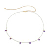 Plastic Small Daisy Flower Woven Waist Chain For Women Pastoral Style
