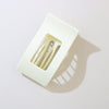 Plastic Spraypainted Duckbill Hairpin For Women Office Lady Geometric Style