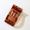 Plastic Spraypainted Duckbill Hairpin For Women Office Lady Geometric Style